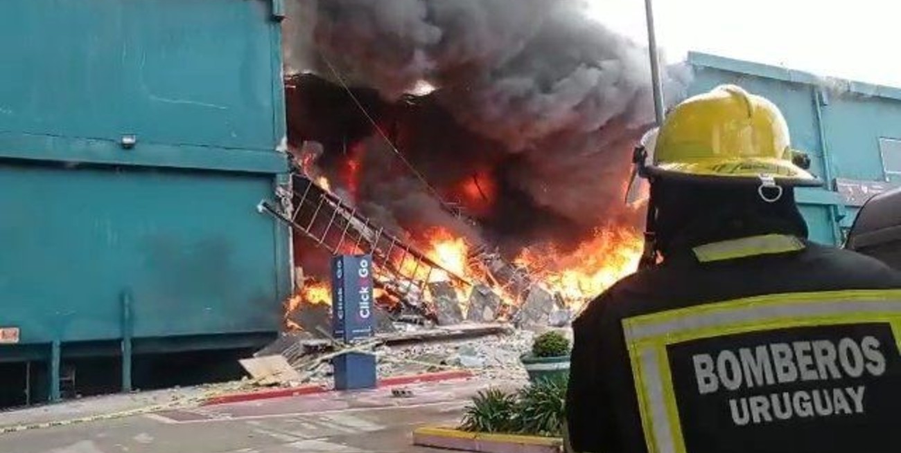 Punta del Este: derrumbarán parte del shopping incendiado por miedo a un nuevo colapso