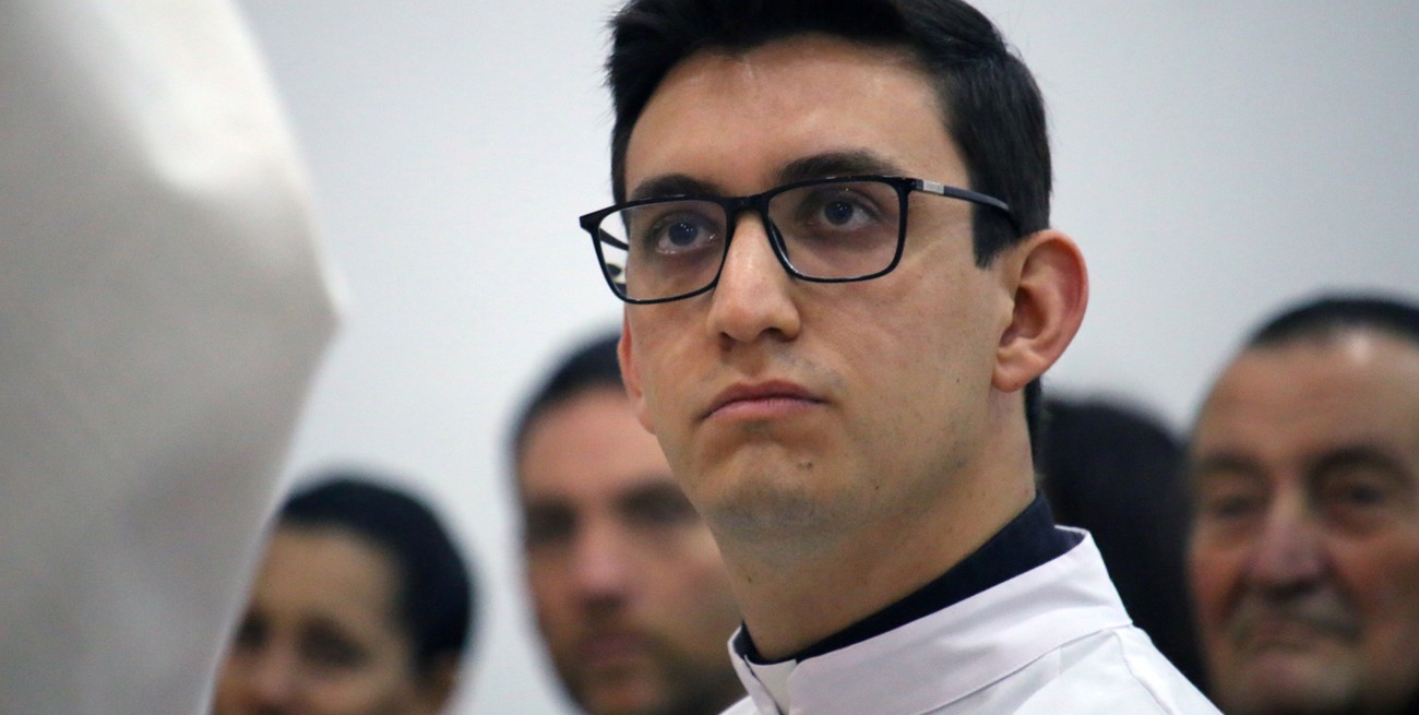 Franco, de 26 años es la primera vocación de la comundiad de la  parroquia Nuestra Señora de la Paz, en la ciudad de Santo Tomé
