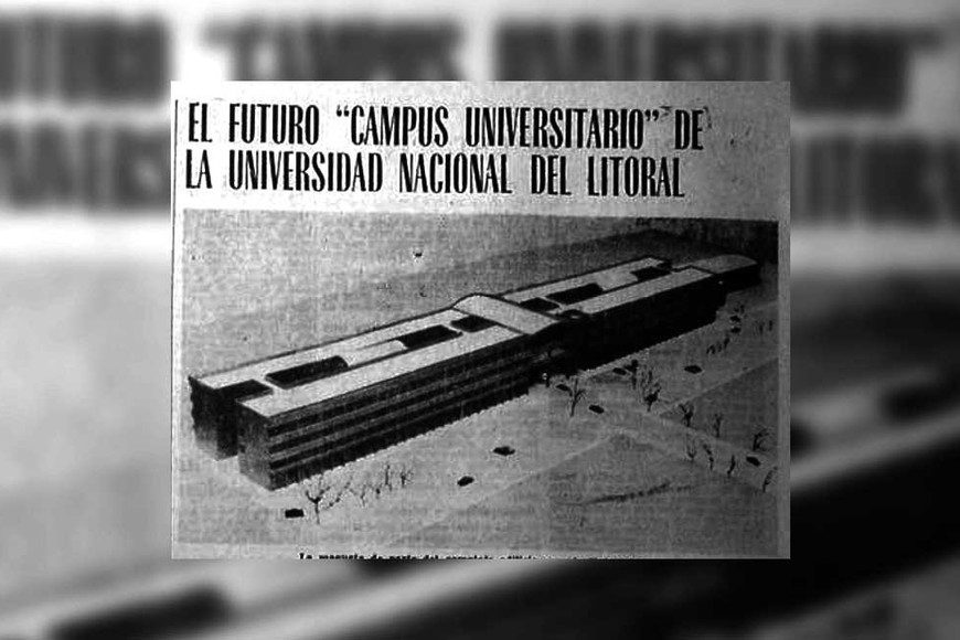 La maqueta del "campus" universitario de la UNL publicada por El Litoral.