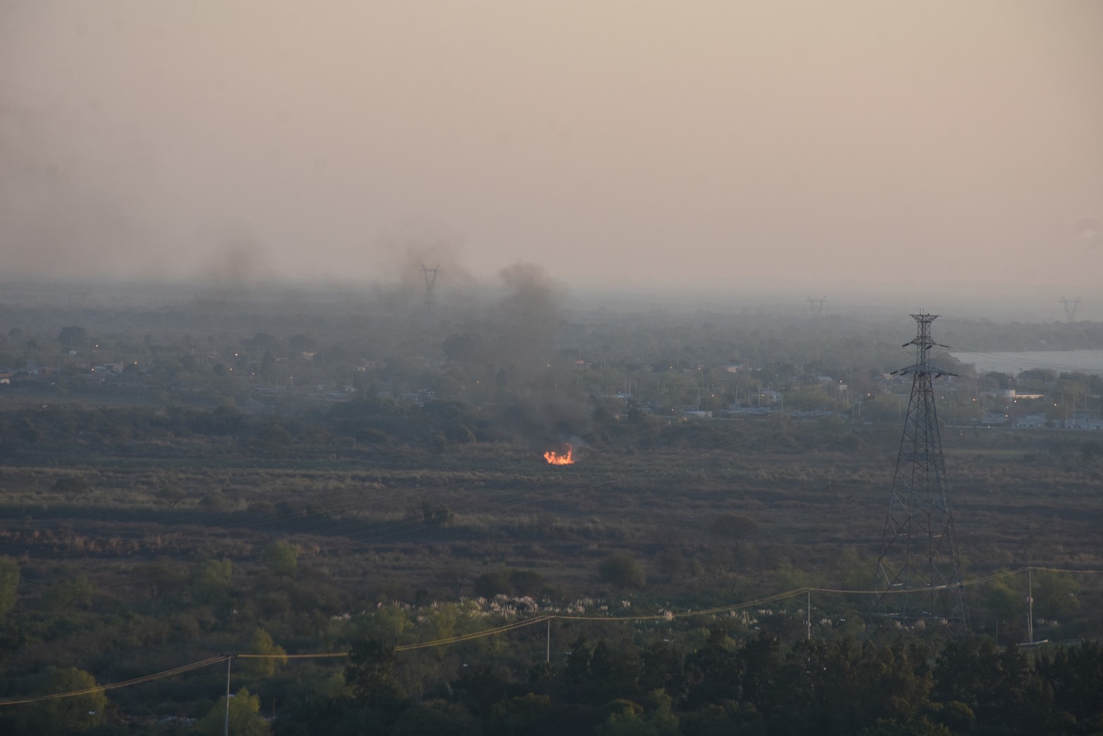 Zona de bañados, desde la terraza Hotel ATE