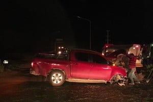 La imagen da cuenta de la violencia que tuvo el encontronazo.