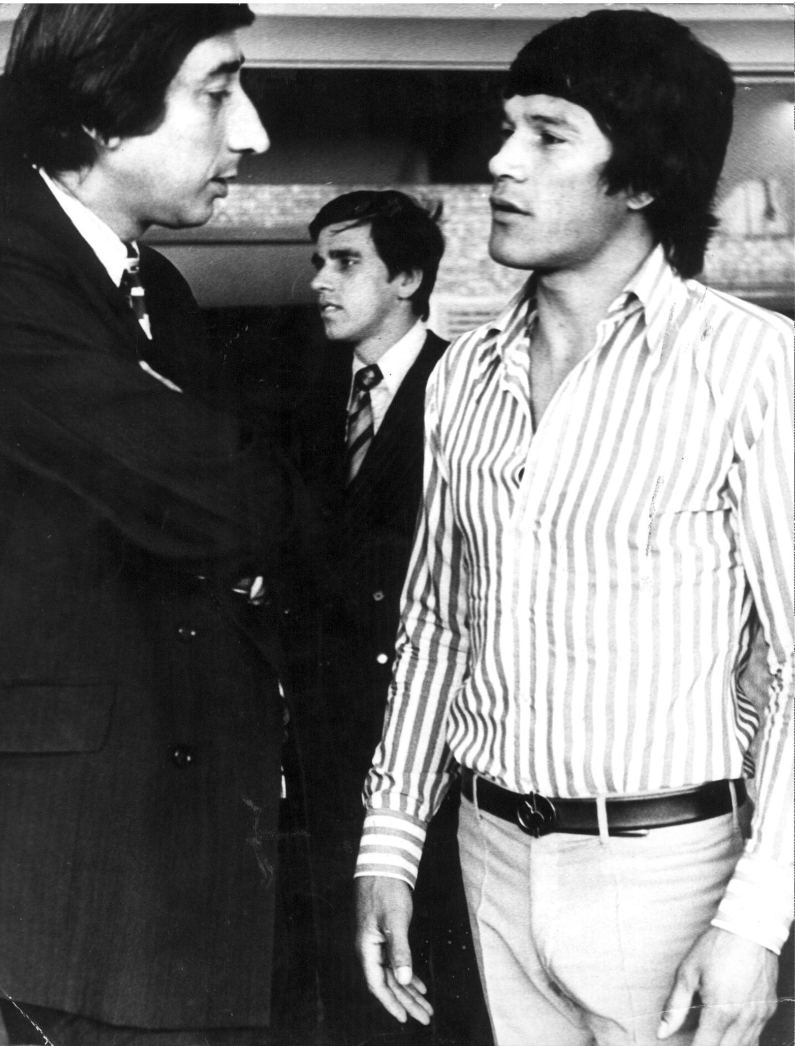 Oscar Bergesio con Carlos Monzón