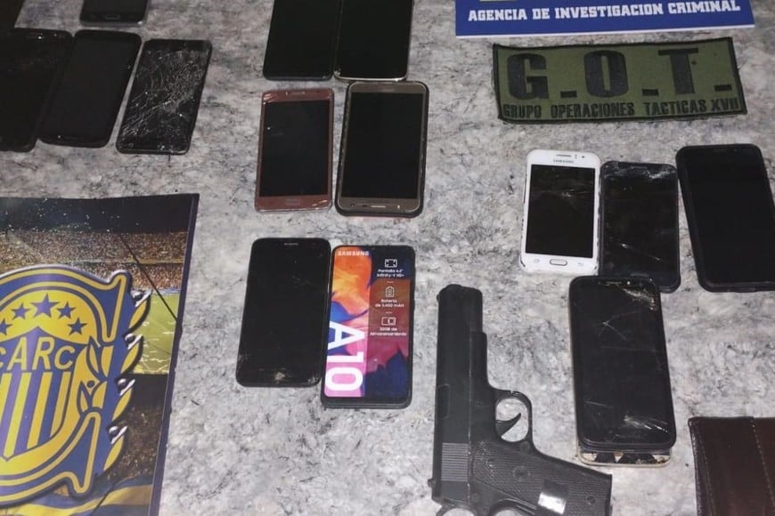 Parte de los elementos secuestrados. Crédito: AIC