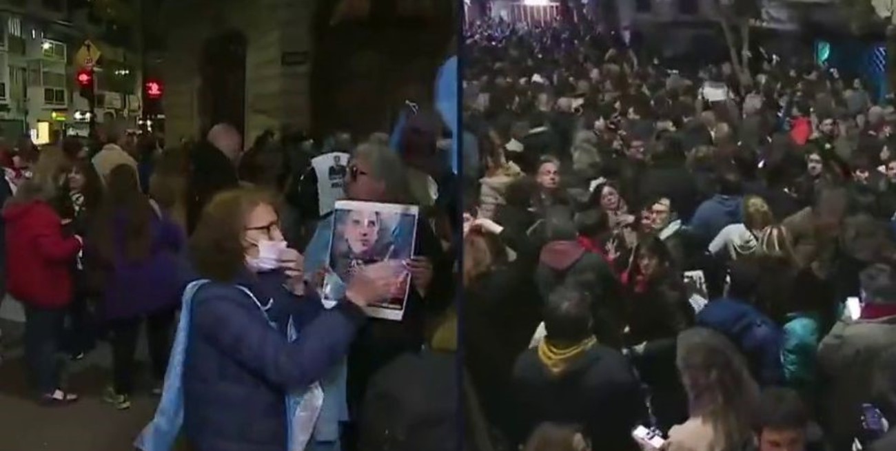 Tensión frente al edificio de Cristina Kirchner por manifestantes a favor y en contra: la reacción de la vicepresidenta