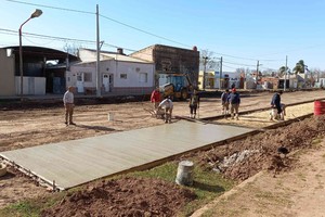 "Manejamos la segunda quincena de septiembre para inaugurar la obra. Antes de fin de año Avenida Las Heras va a continuar una cuadra más, para recién en 2023 terminar toda la extensión hasta la plaza central”. Foto: Gentileza