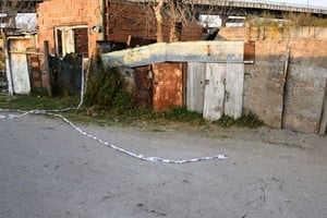 Sitio donde ocurrió el doble crimen de Cavia y Gallardo. Crédito: Marcelo Manera