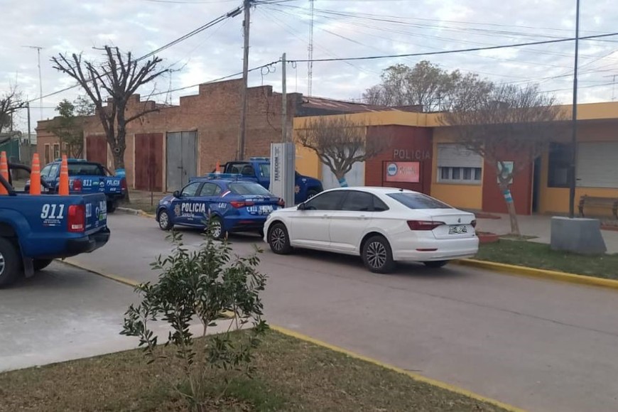 El vehículo que protagonizó el episodio, ya secuestrado. Crédito: Policía de la provincia de Santa Fe