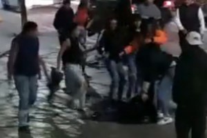 El momento captado por uno de los testigos del barrio Nueva Córdoba.