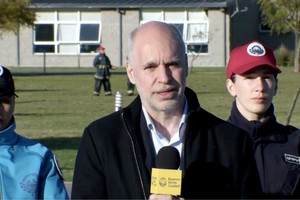Horacio Rodríguez Larreta en conferencia de prensa este martes. Crédito: Prensa ciudad de Buenos Aires