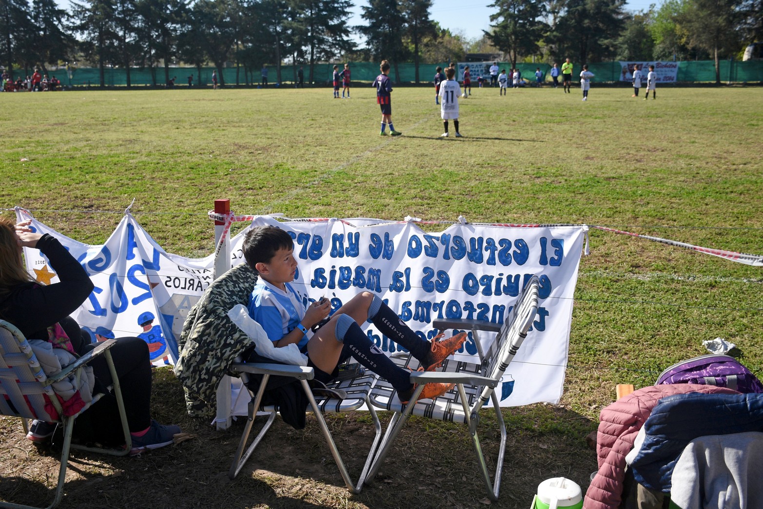 Con un gran número de chicos y padres, el Torneo Infantil "Diego Barisone" que organiza Unión de Santa Fe se desarrolla a pleno.