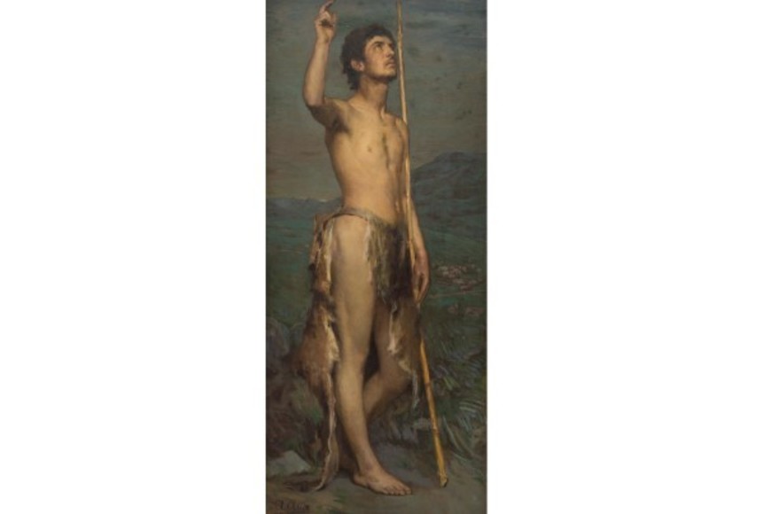 "San Juan Bautista", óleo s/lienzo de Antonio Alice. Colección Martín Rodríguez Galisteo.