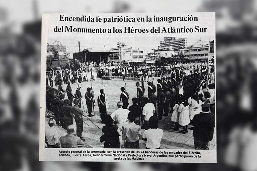 En 1985 se inauguró el Monumento a los Héroes del Atlántico Sur.