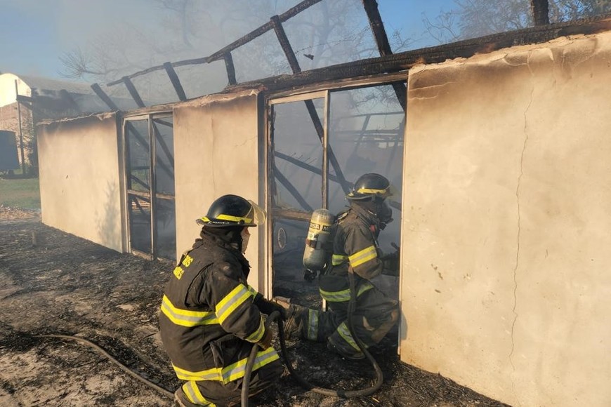 El siniestro causó daños de magnitud en el lugar.  Crédito: El Litoral