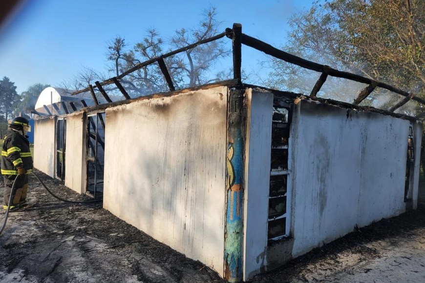 El siniestro causó daños de magnitud en el lugar.  Crédito: El Litoral