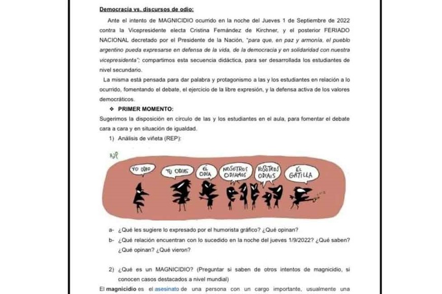 La oposición denuncia "adoctrinamiento" por parte de quienes impulsaron este "manual".