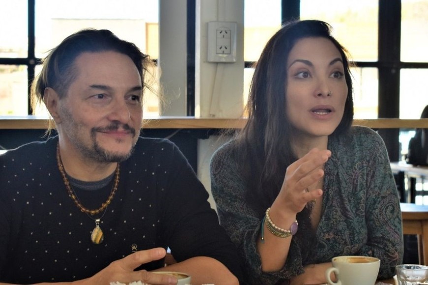 director José María Cicala y la guionista de la película, Griselda Sánchez