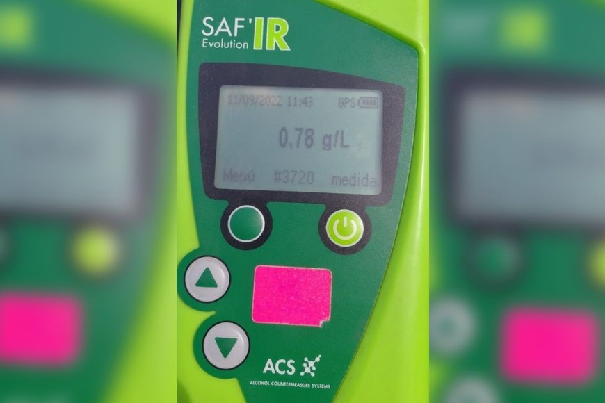 El resultado del test. Crédito: Municipalidad de Santa Fe