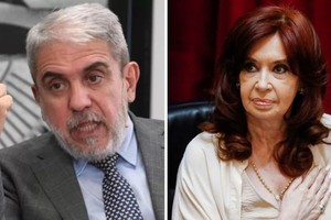 Aníbal Fernández y Cristina Fernández de Kirchner.