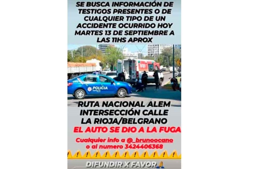 El mensaje de los familiares en redes sociales para intentar dar con el automovilista
