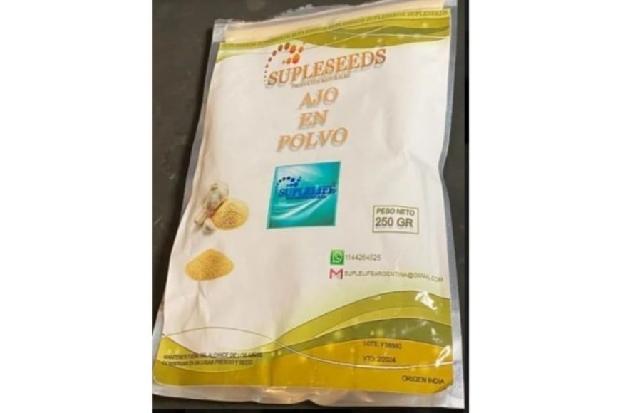 Suplemento dietario: Ajo en polvo