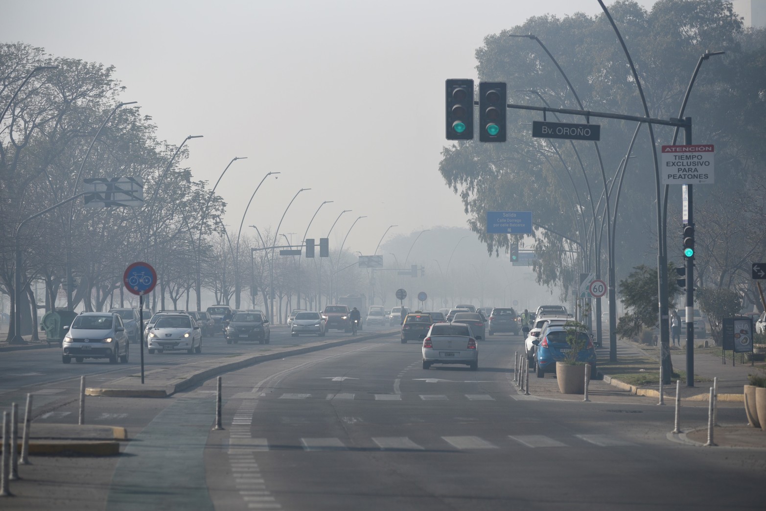 La costanera de Rosario volvió a tener una imagen atípica. Foto Marcelo Manera