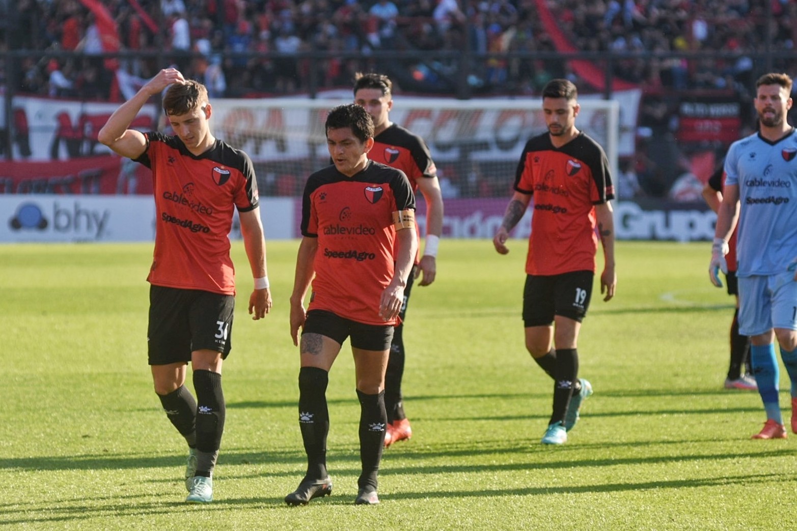 Colón - San Lorenzo Liga profesional. Final del primer tiempo. Foto: Pablo Aguirre
