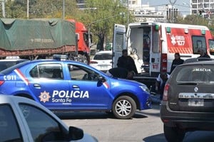 El choque se produjo en un lugar muy transitado