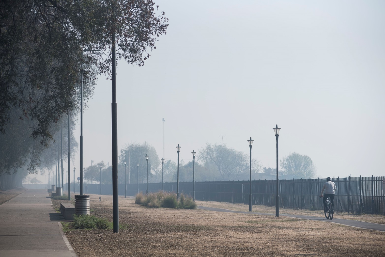 Desde la Municipalidad se alertó a los vecinos a que no realicen actividades físicas.