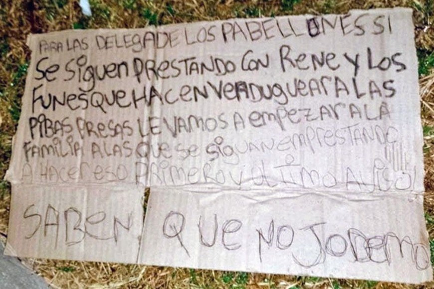 El mensaje dirigido a las delegadas de los pabellones de la Unidad Penitenciaria N°5.