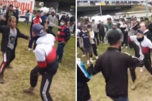 La brutal pelea fue transmitida por un vivo de Facebook.
