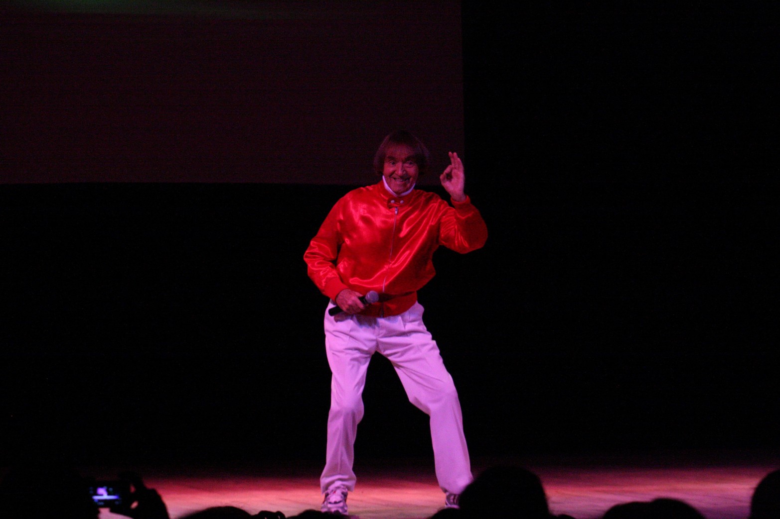 6 de agosto de 2011. A los 85 años subió al escenario del Teatro Municipal de Santa Fe. Foto Mauricio Garín