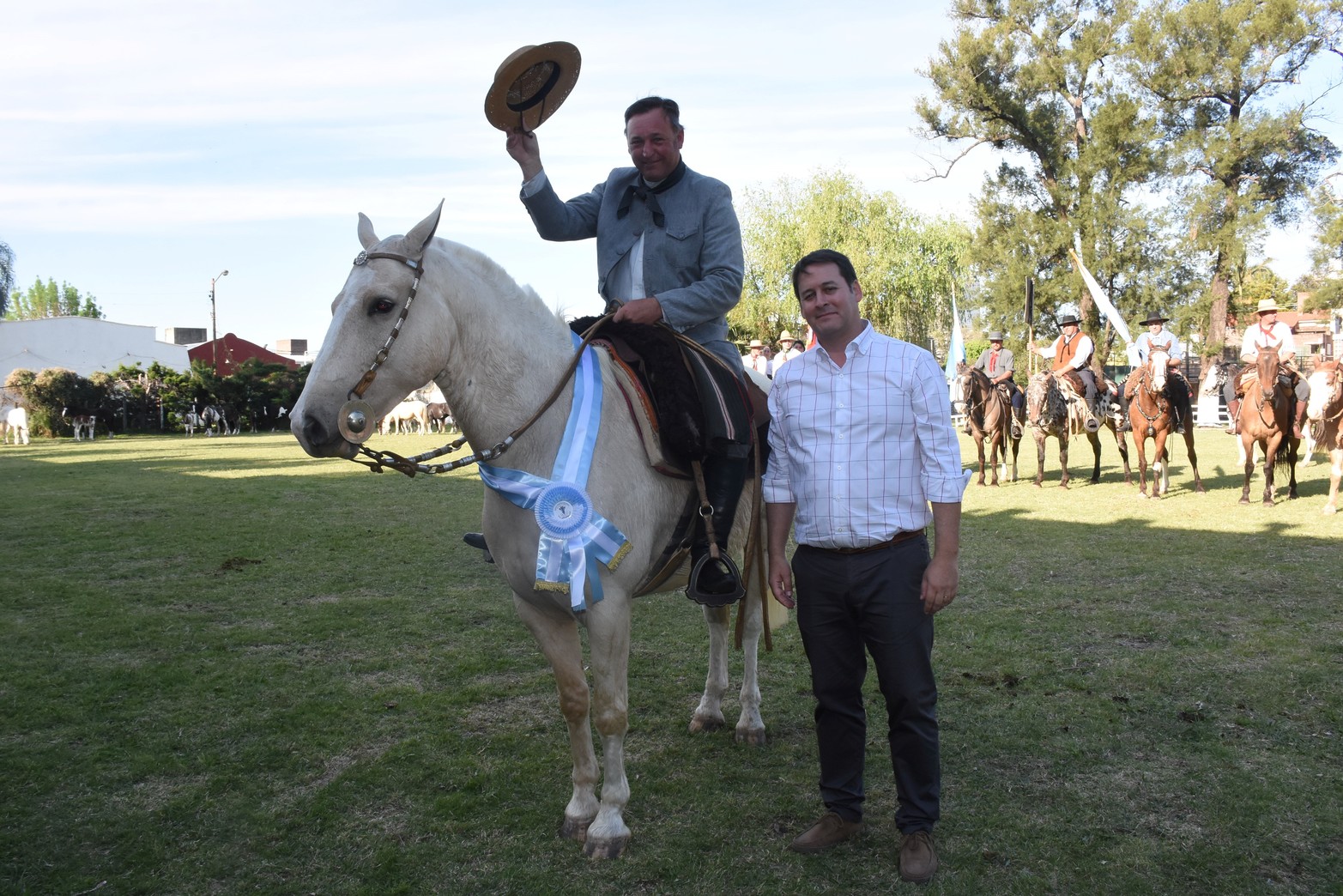 Expo Caballos. Uno de los caballos premiados por el Presidente Ignacio Mantaras. Foto Mauricio Garín