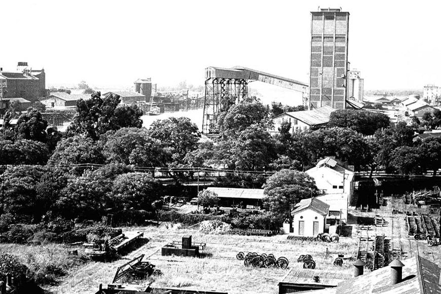 Una mirada hacia el sur. De fondo el puerto y el molino Marconetti.