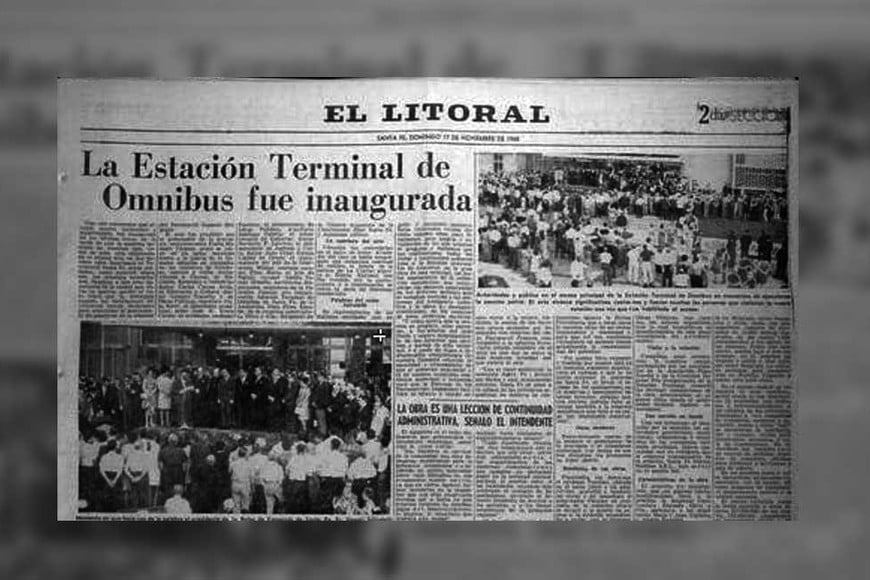 El Litoral y la noticia de la nueva terminal, un cambio de época para la ciudad.