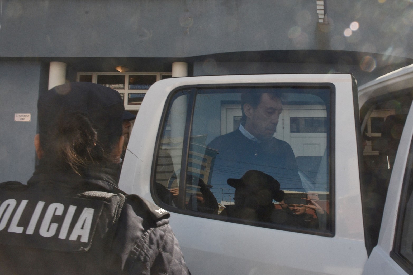 Junto a otro dirigente quedó detenido el vice presidente de Colón. Foto: Flavio Raina