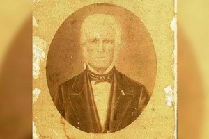 Antigua fotografía de Domingo Crespo, gobernador de la provincia de Santa Fe en 1852.