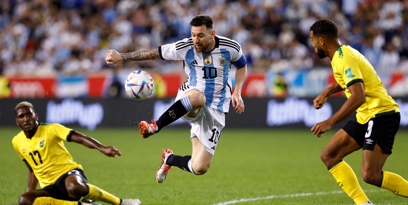 Argentina goleó a Jamaica en el cierre de la última gira previa al Mundial