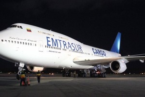 Boeing 747 de la empresa Emtrasur. Crédito: CEDOC