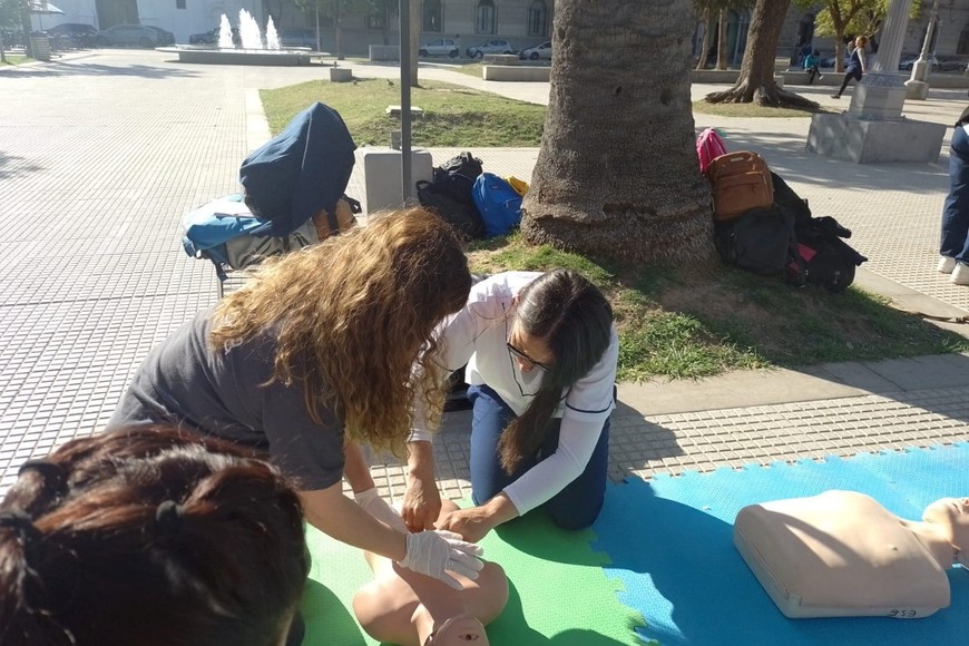 Las actividades se desarrollaron en la Plaza 25 de Mayo.