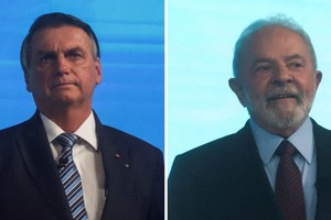 Bolsonaro y Lula en el debate de este jueves. Crédito: Reuters
