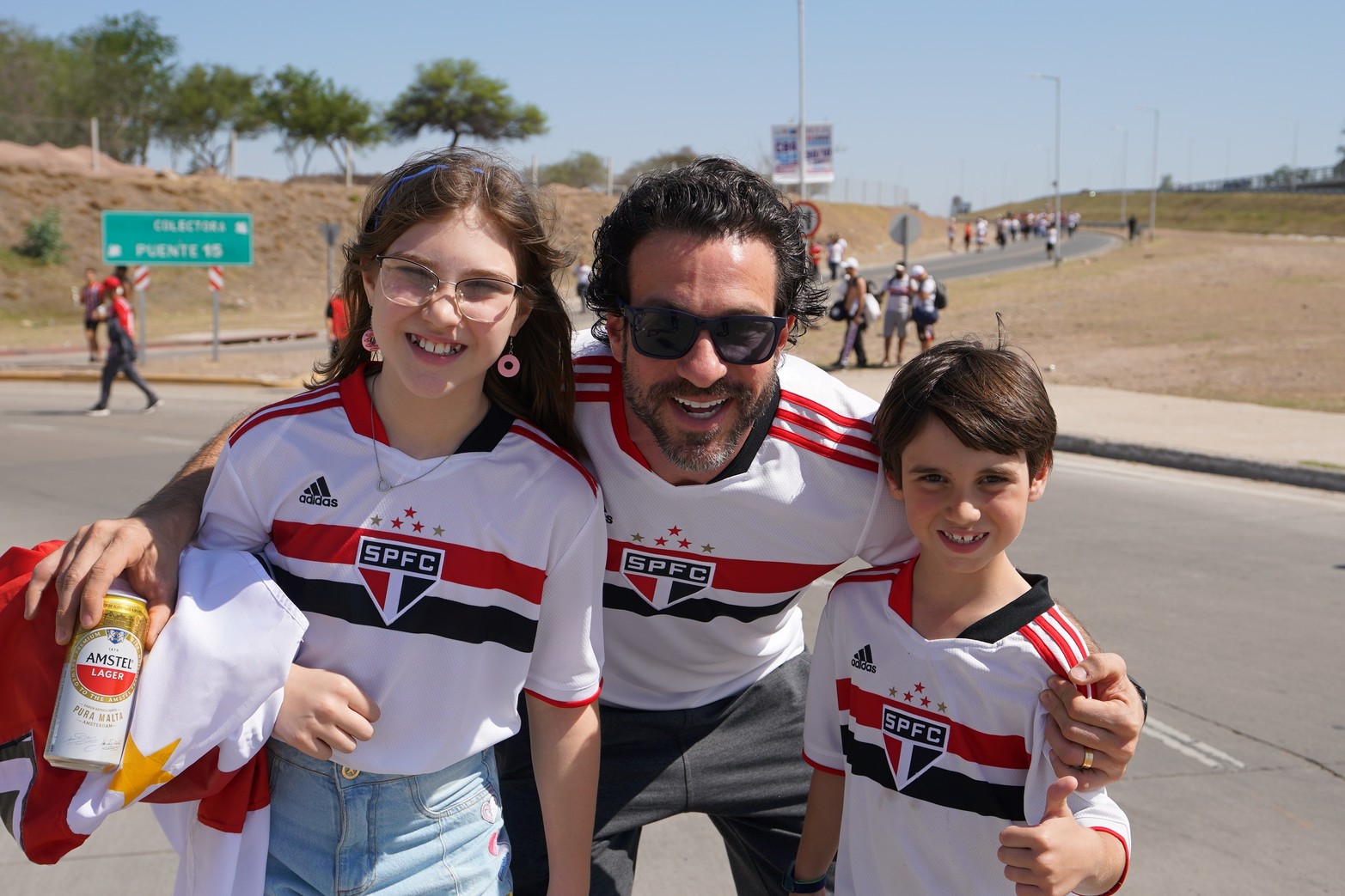 En Córdoba, la previa de los hinchas de Independiente del Valle de Ecuador y San Pablo de Brasil.