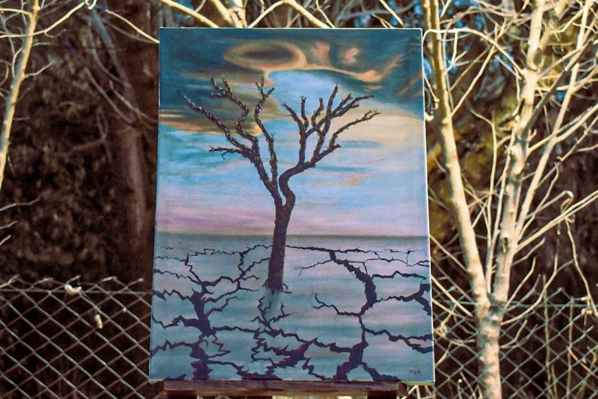 La pintura fue por muchos años un pasatiempo mientras ejerció el periodismo pero durante la pandemia se convirtió en su actividad principal.