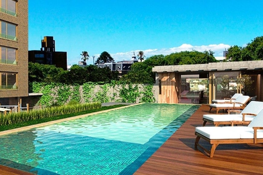 Piscina de Torre Emilia. Crédito: Ureta Cortés