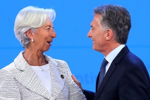 El ex presidente Mauricio Macri y la entonces titular del FMI, Christine Lagarde. Crédito: Reuters