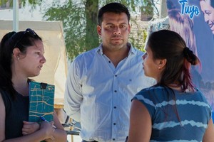 El concejal santotomesino, Rodrigo "Tata" Alvizo.