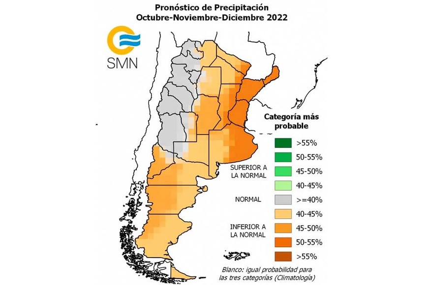Pronóstico de lluvias para octubre, noviembre y diciembre del SMN.