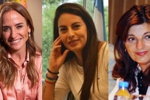 Victoria Tolosa Paz, Ayelén Mazzina y Raquel "Kelly" Olmos.