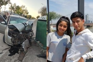 El accidente le costó la vida a los jóvenes arocenses Maximiliano y Estefanía Ruiz, de 19 y 17 años respectivamente.