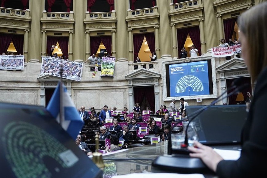 Votación de este miércoles. Crédito: Prensa Diputados