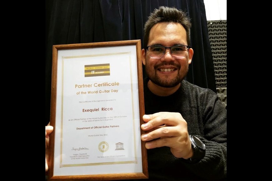 Exequiel Ricca, promotor local de la actividad. Foto: Gentileza organizadores